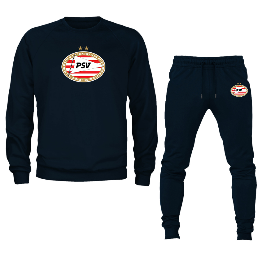 Men's PSV Eindhoven FC Crewneck Sweatshirt Joggers Suit