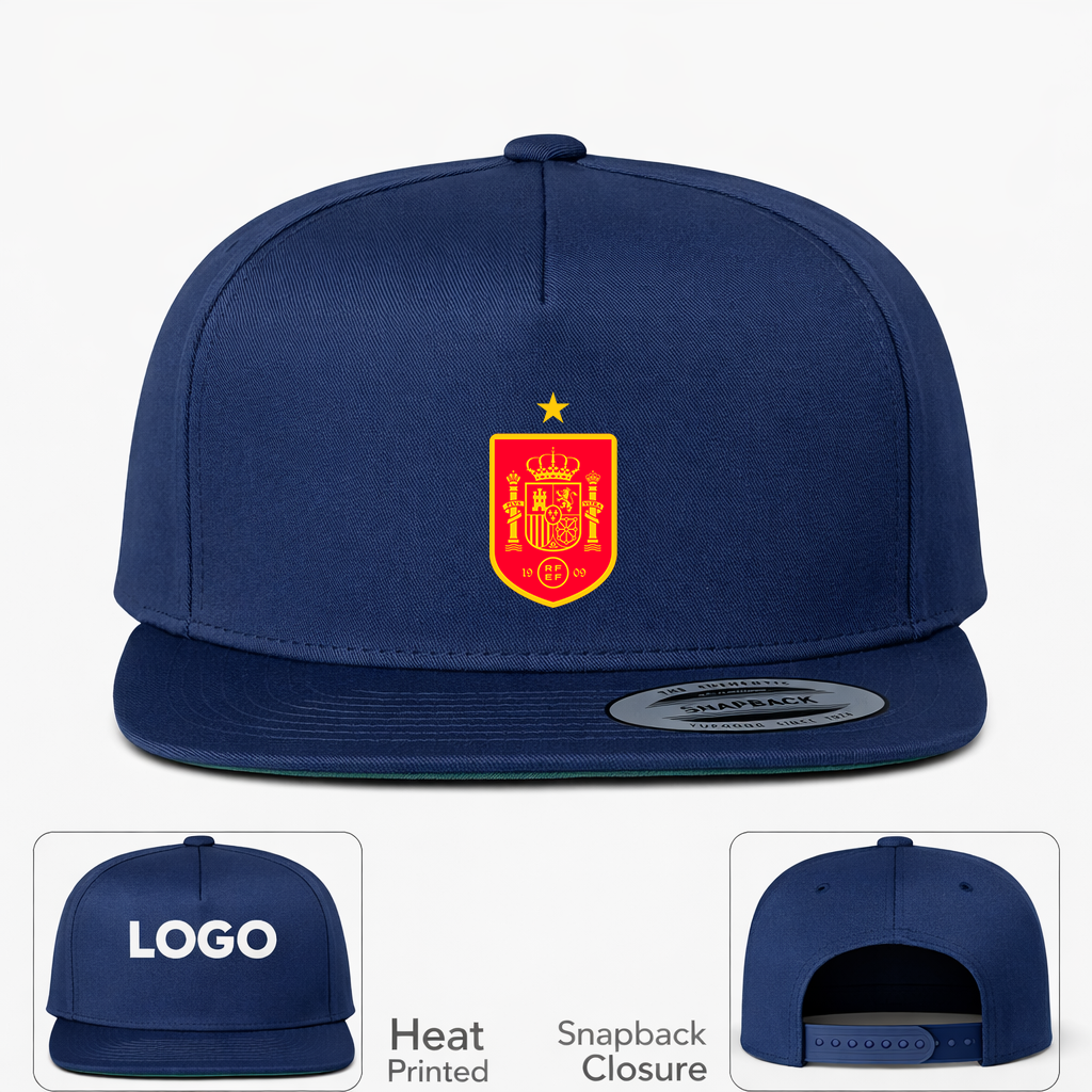 Spain Red Logo National Soccer Team Snapback Hat