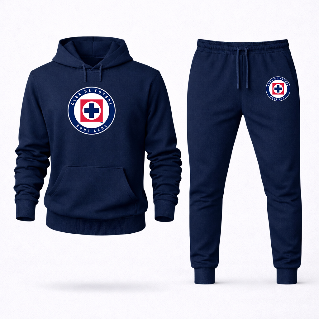 Men's Cruz Azul Football Club Hoodie Joggers Set