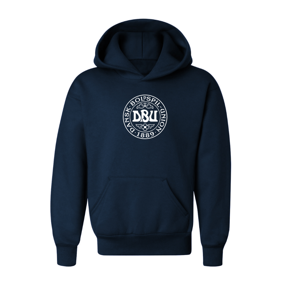 Youth Kids Denmark Soccer Pullover Hoodie