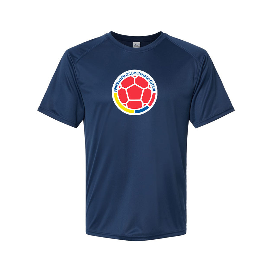 Youth Kids Colombia National Soccer Team Performance T-Shirt