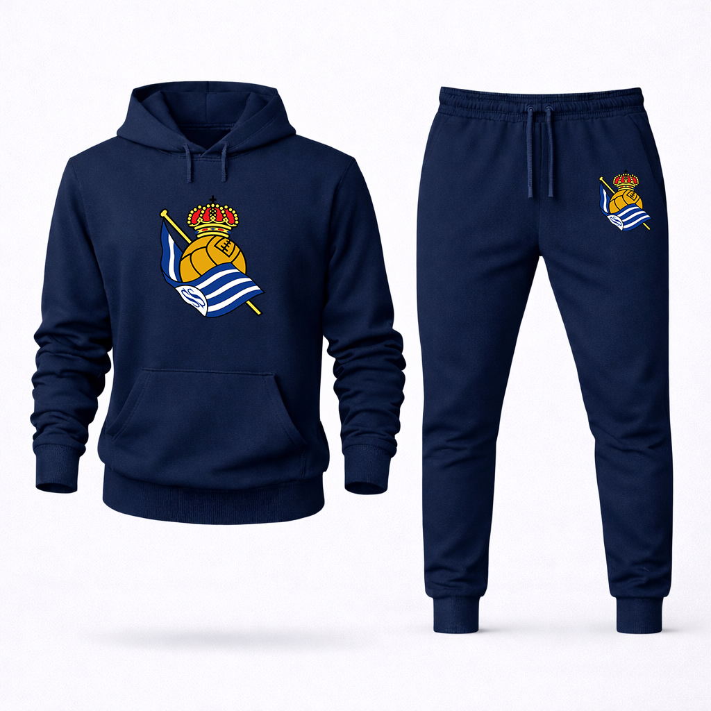 Men's Real Sociedad FC Hoodie Joggers Set