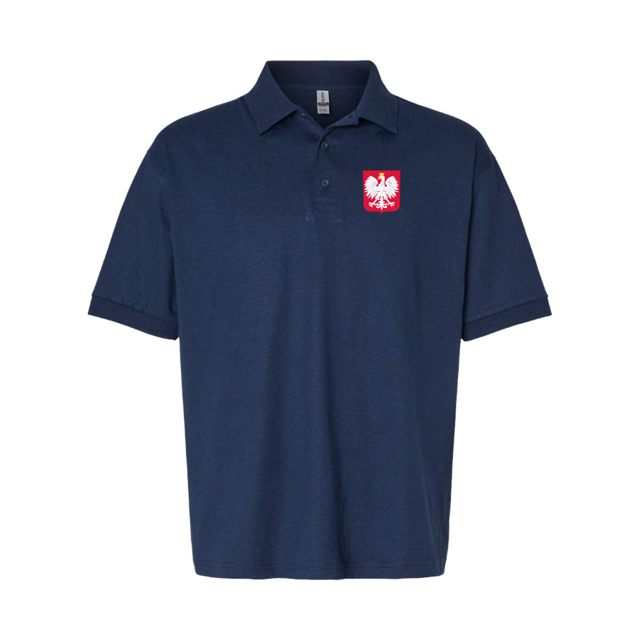 Men's Poland National Soccer Team Dry Blend Polo