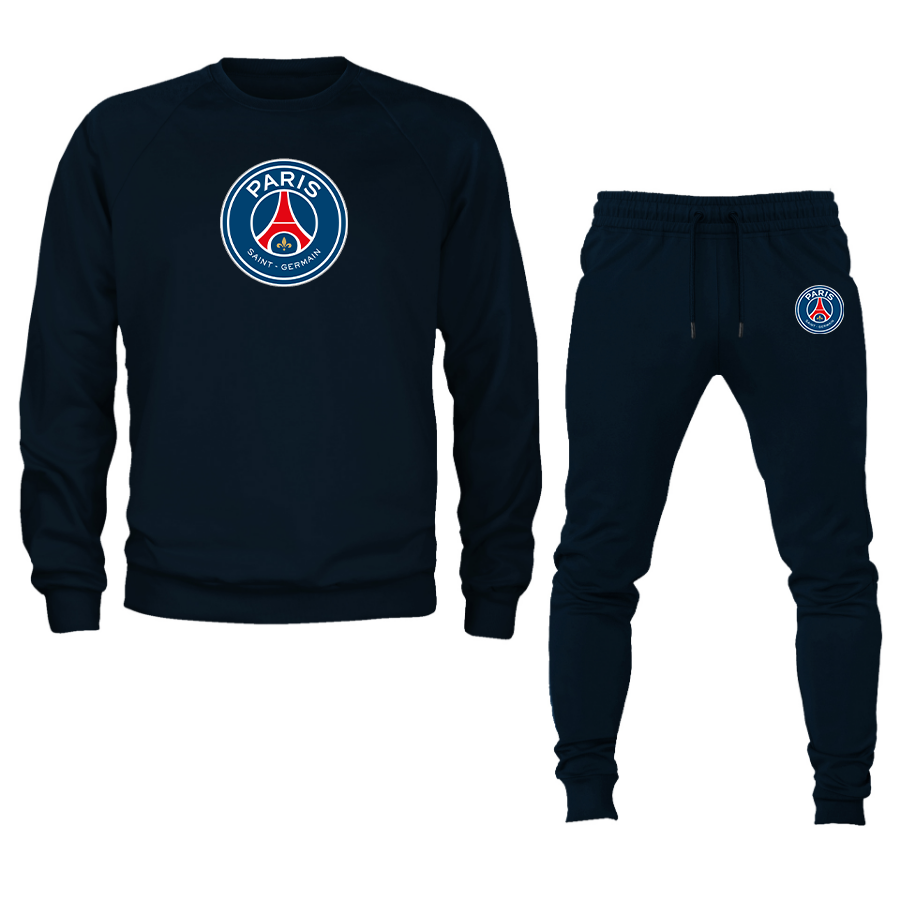 Men’s Paris-Saint Germain Soccer Soccer Logo Crewneck Sweatshirt Joggers Suit