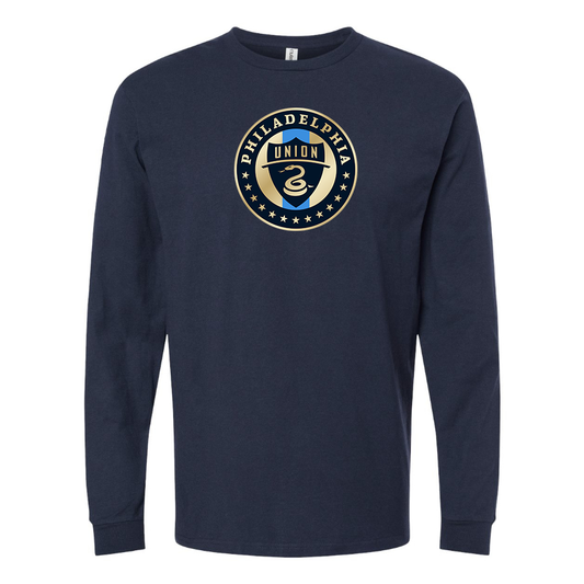 Men's Philadelphia Union FC Cotton Long Sleeve T-Shirt