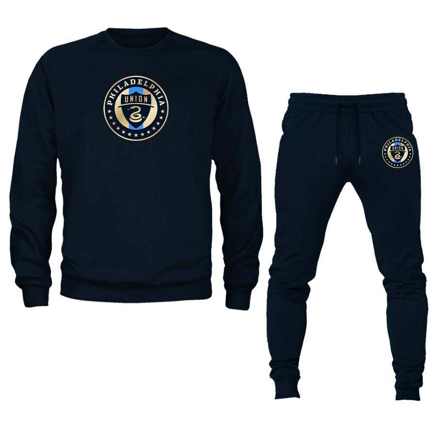 Men's Philadelphia Union FC Crewneck Sweatshirt Joggers Suit