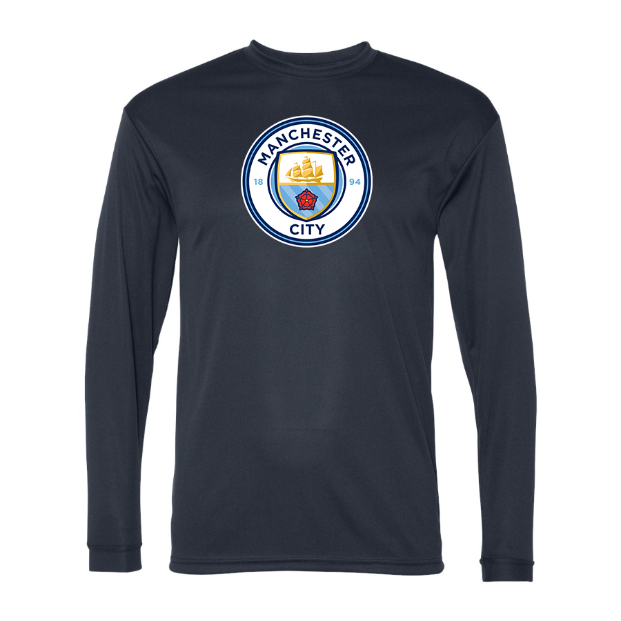 Men’s Manchester City Soccer - C2 Sport - Performance Long Sleeve T-Shirt - 5104