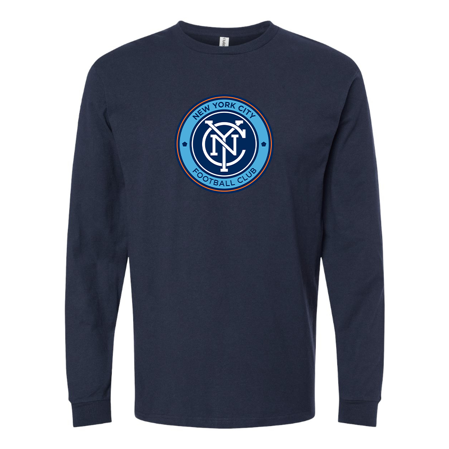Men's New York City FC Cotton Long Sleeve T-Shirt