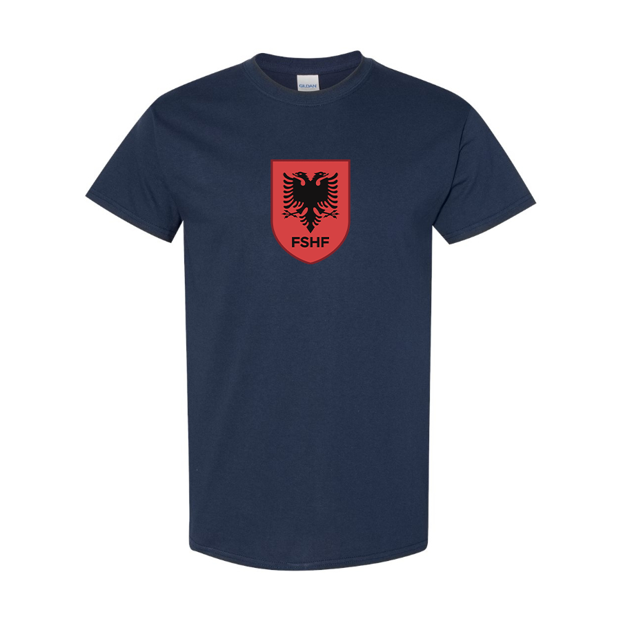 Youth Kids Albania National Soccer Team Cotton T-Shirt