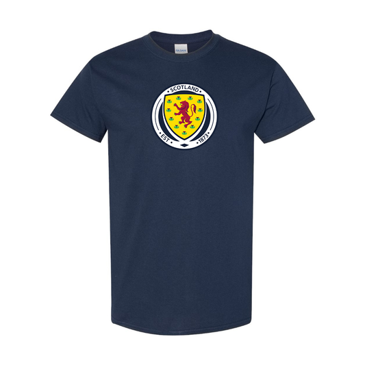 Youth Kids Scotland National Soccer Team Cotton T-Shirt