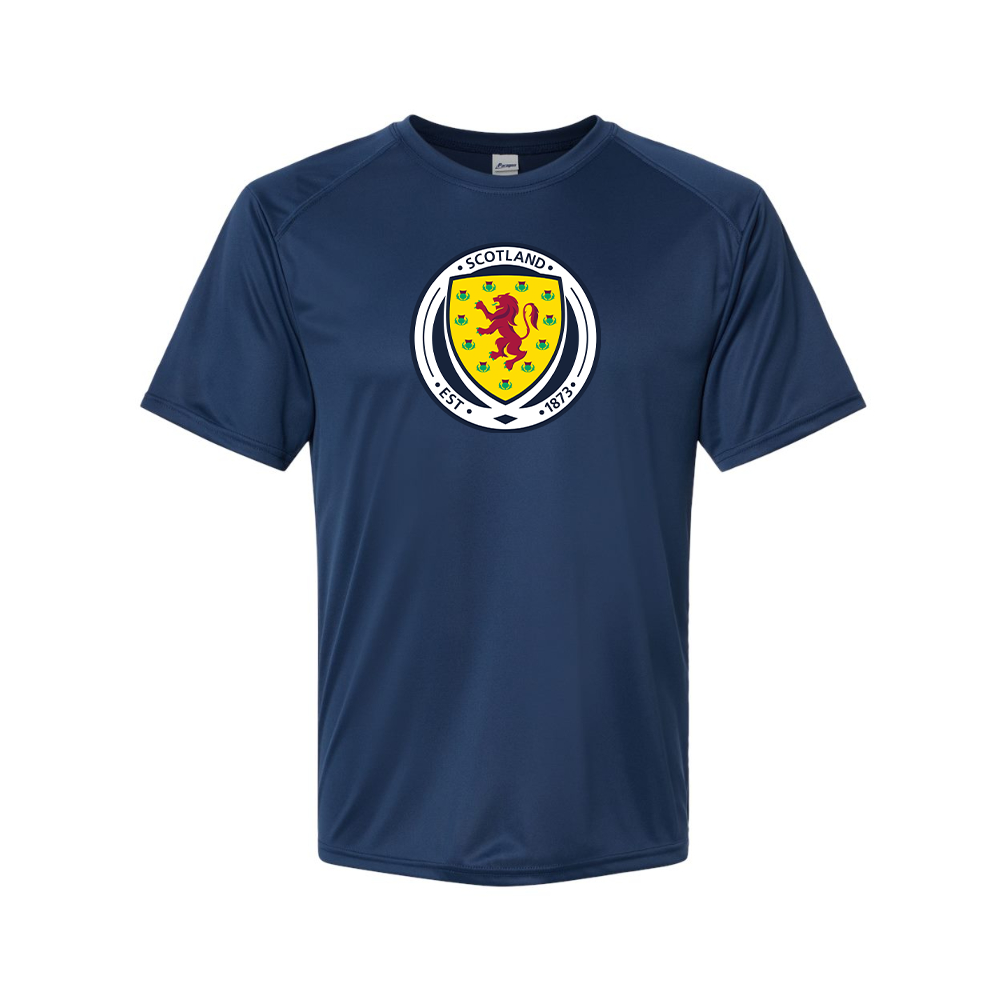 Youth Kids Scotland National Soccer Team Performance T-Shirt