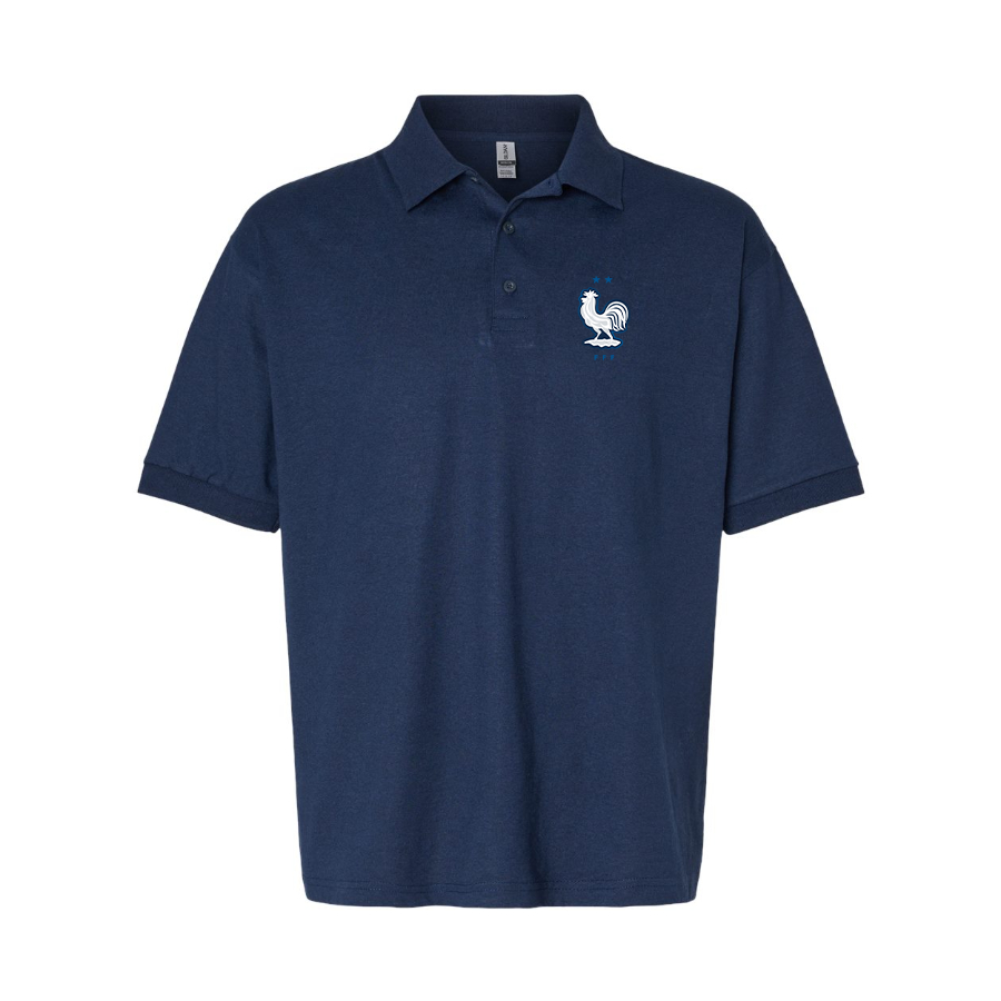 Men's France National Soccer Team Dry Blend Polo