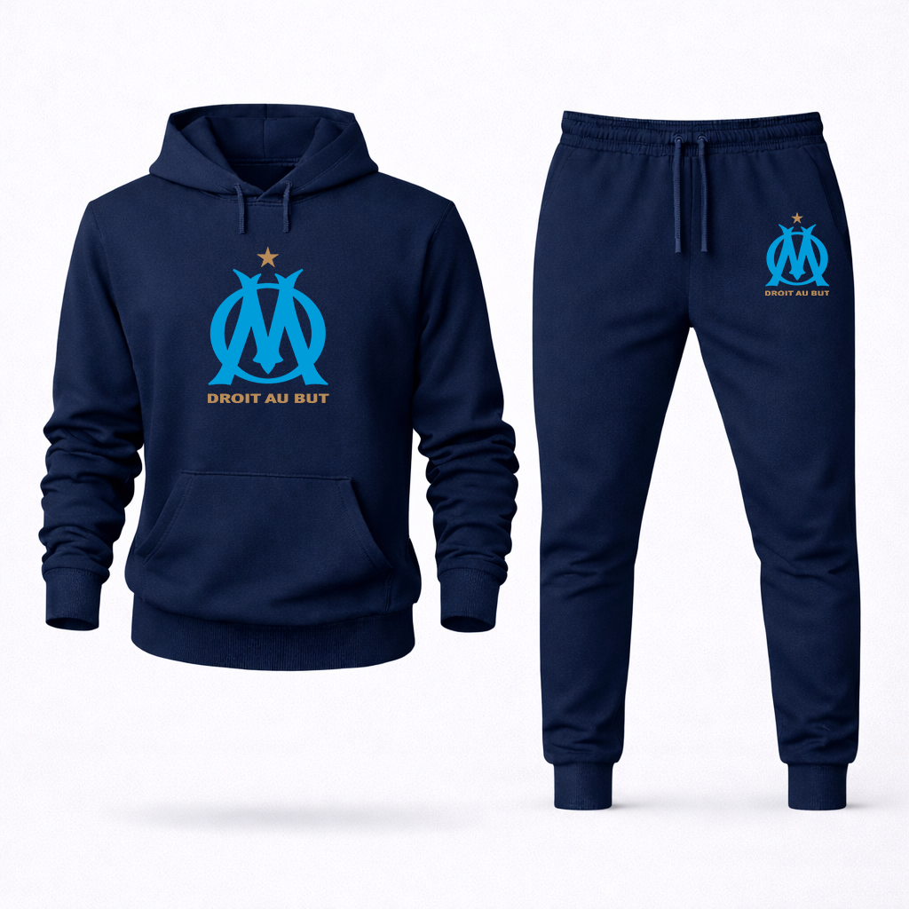 Men's Olympique de Marseille FC Hoodie Joggers Set