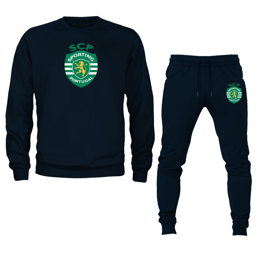 Men's Sporting CP FC Crewneck Sweatshirt Joggers Suit