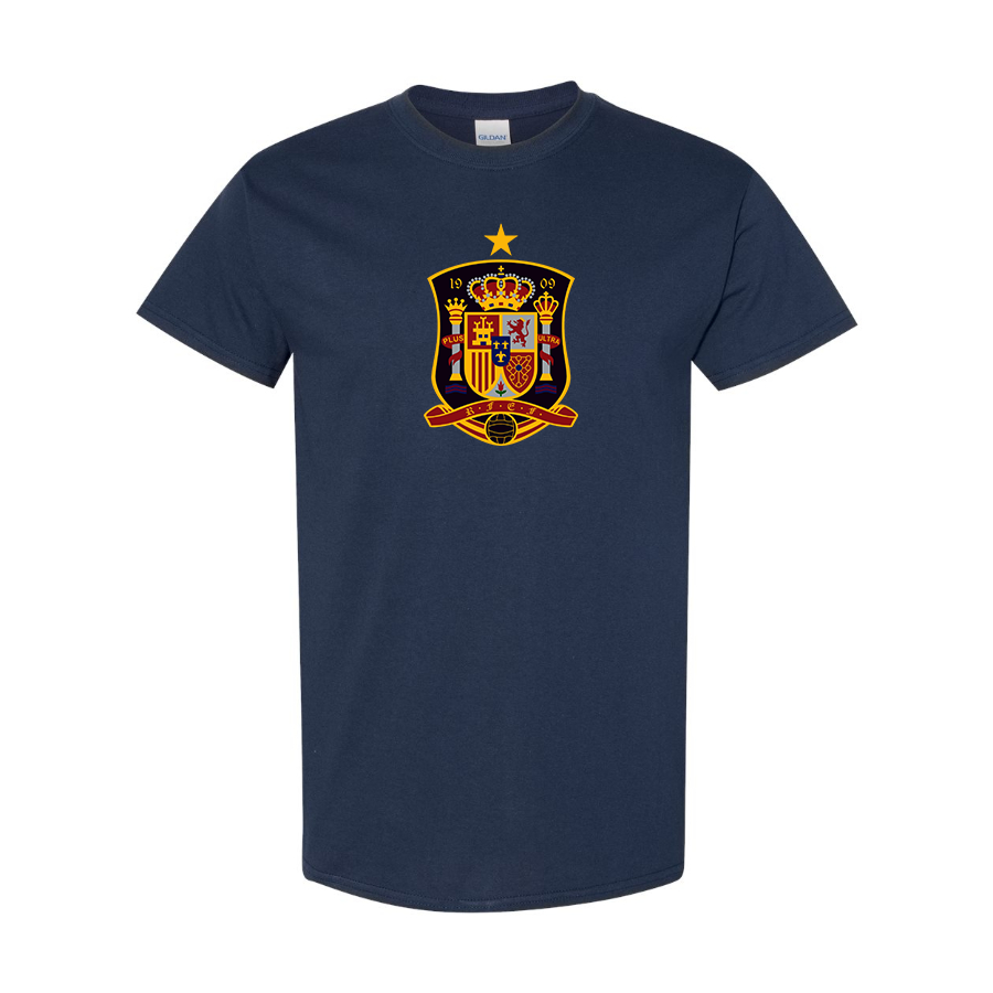 Men's Spain National Soccer Team Cotton T-Shirt