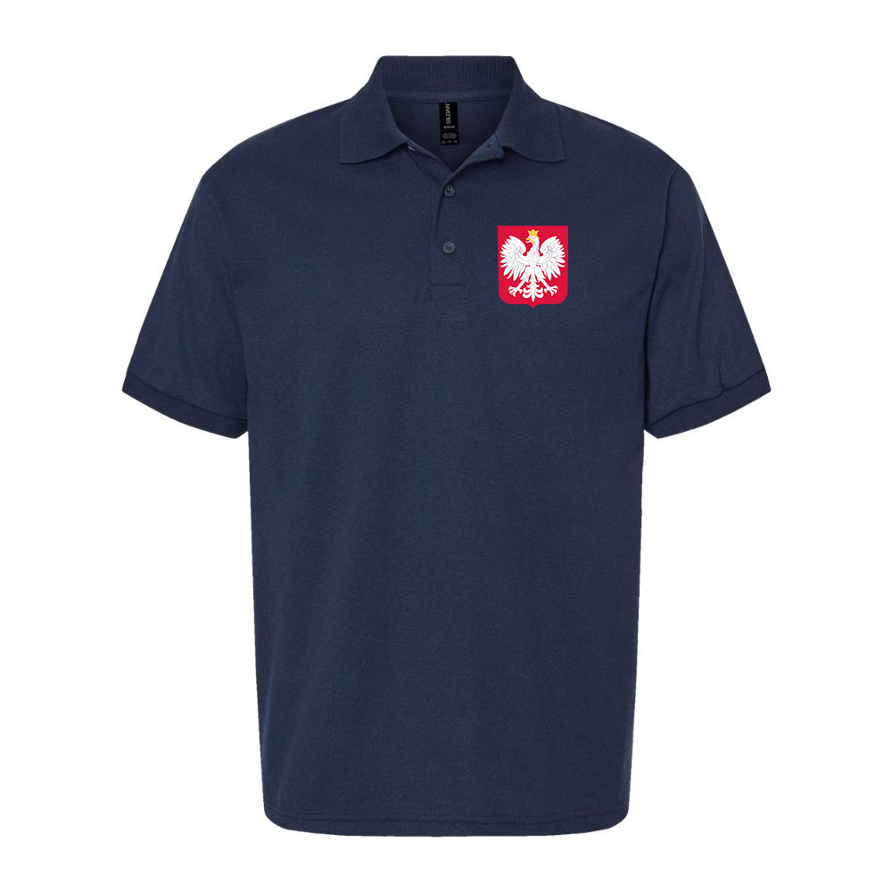 Men's Poland National Soccer Team Dry Blend Polo
