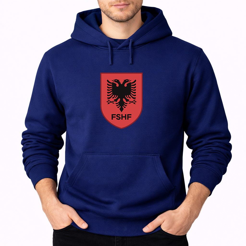 Men's Albania National Soccer Team Pullover Hoodie