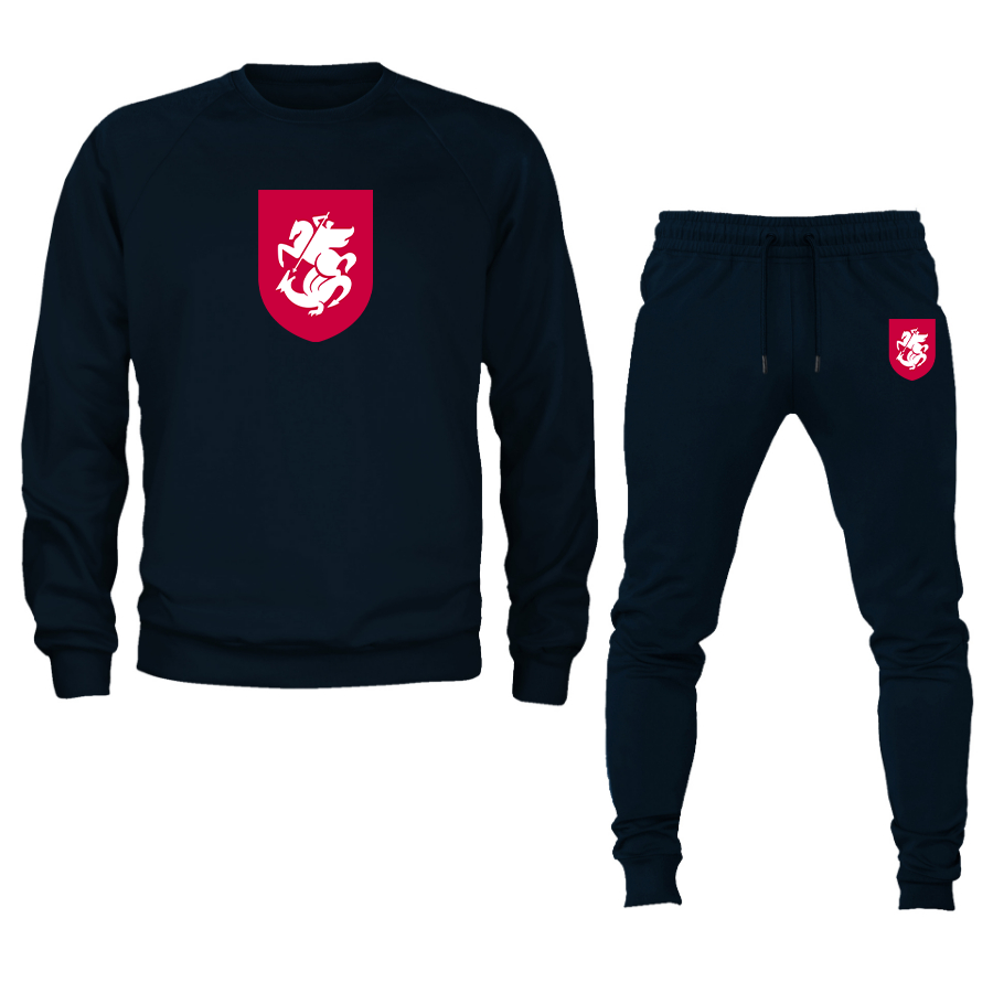 Men's Georgia National Soccer Team Crewneck Sweatshirt Joggers Suit