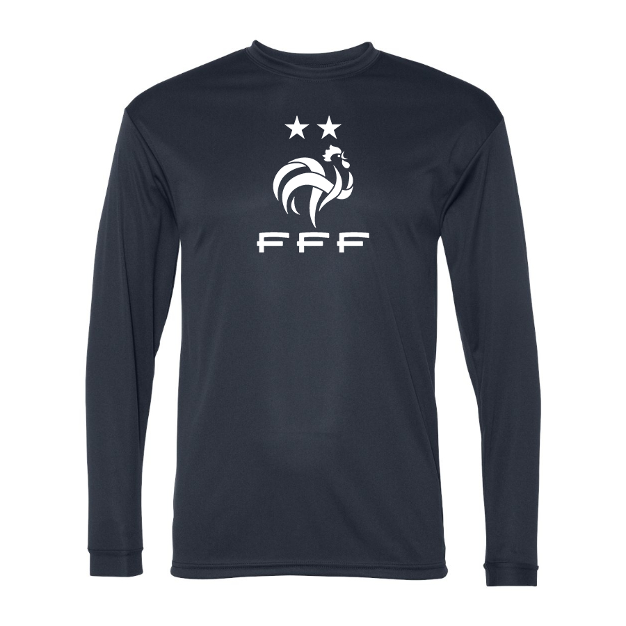 Men’s France Soccer   - C2 Sport - Performance Long Sleeve T-Shirt - 5104