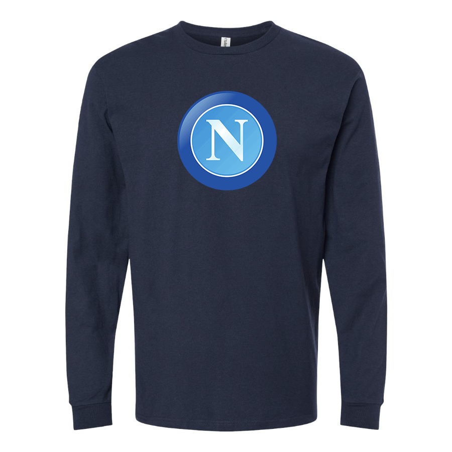 Men's Napoli FC Cotton Long Sleeve T-Shirt