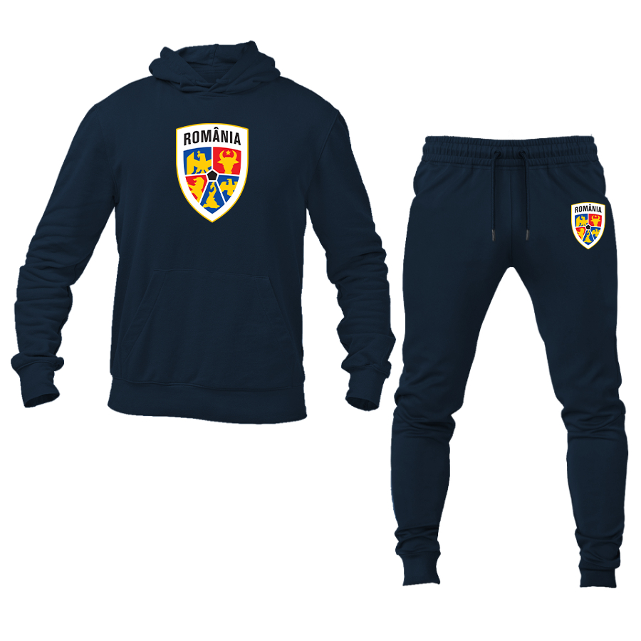 Men's Romania National Soccer Team Hoodie Joggers Set