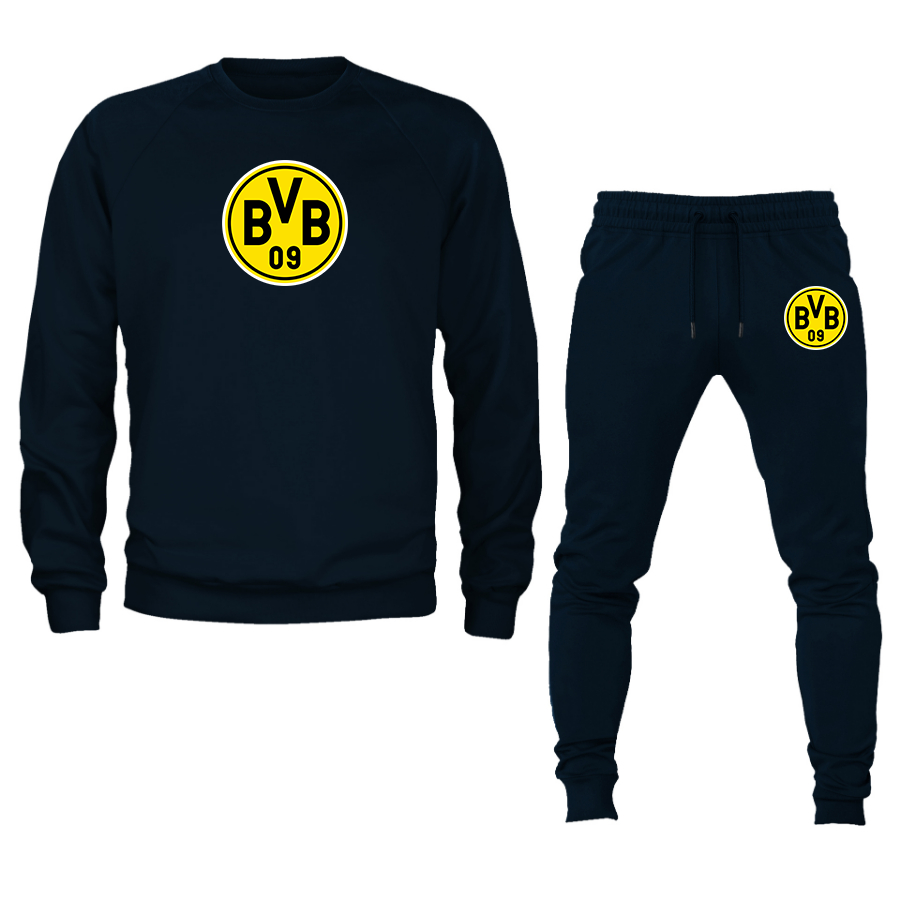 Men's Borussia Dortmund BVB FC Crewneck Sweatshirt Joggers Suit