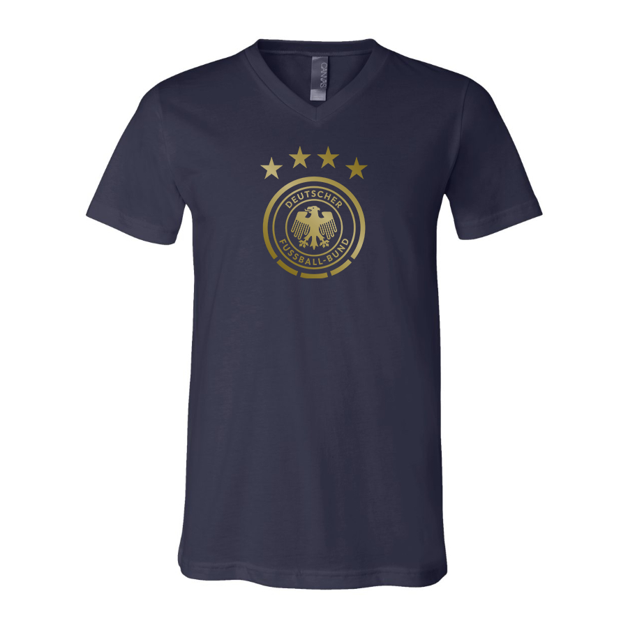 Men’s Germany Soccer - BELLA + CANVAS - Jersey V-Neck Tee - 3005