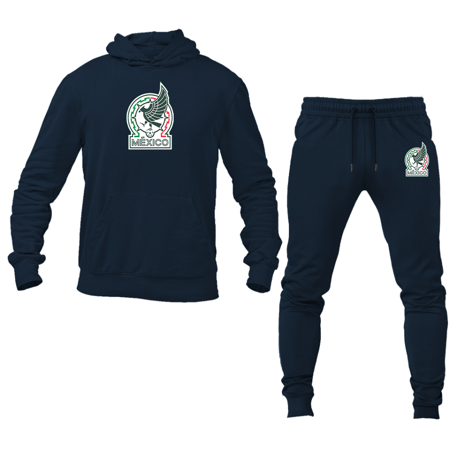 Men’s Mexico Soccer Soccer Logo Hoodie Joggers Set