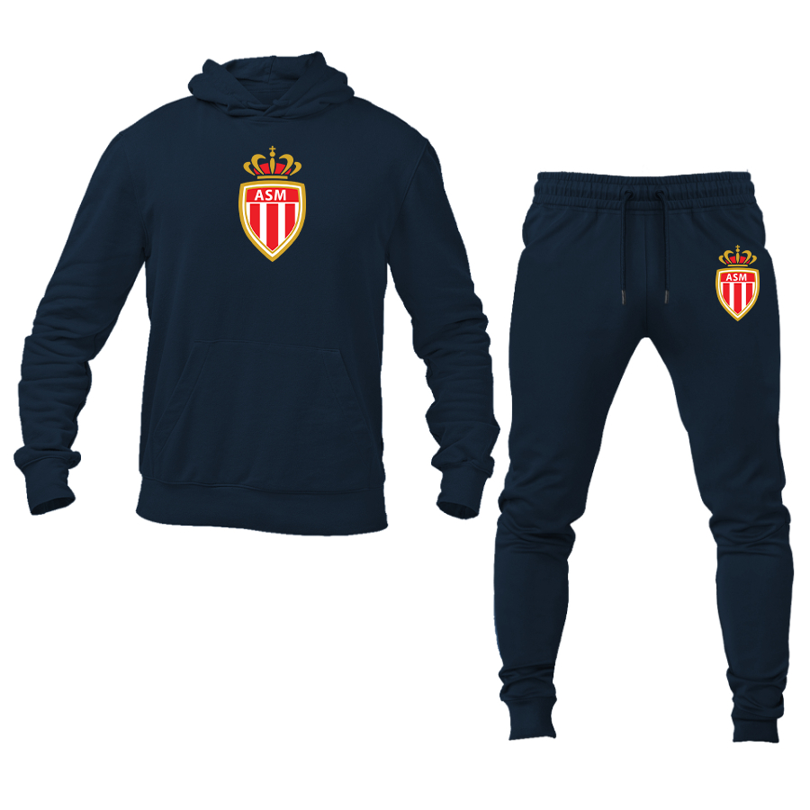 Men's AS Monaco FC Hoodie Joggers Set