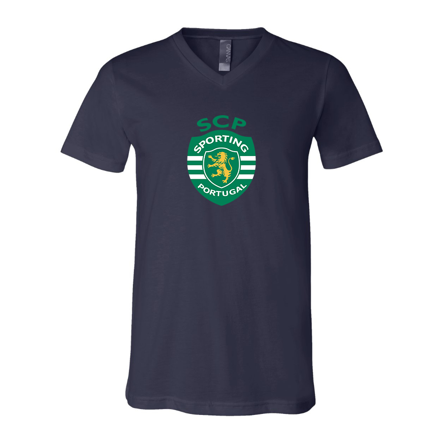 Men’s Sporting CP FC  - BELLA + CANVAS - Jersey V-Neck Tee - 3005