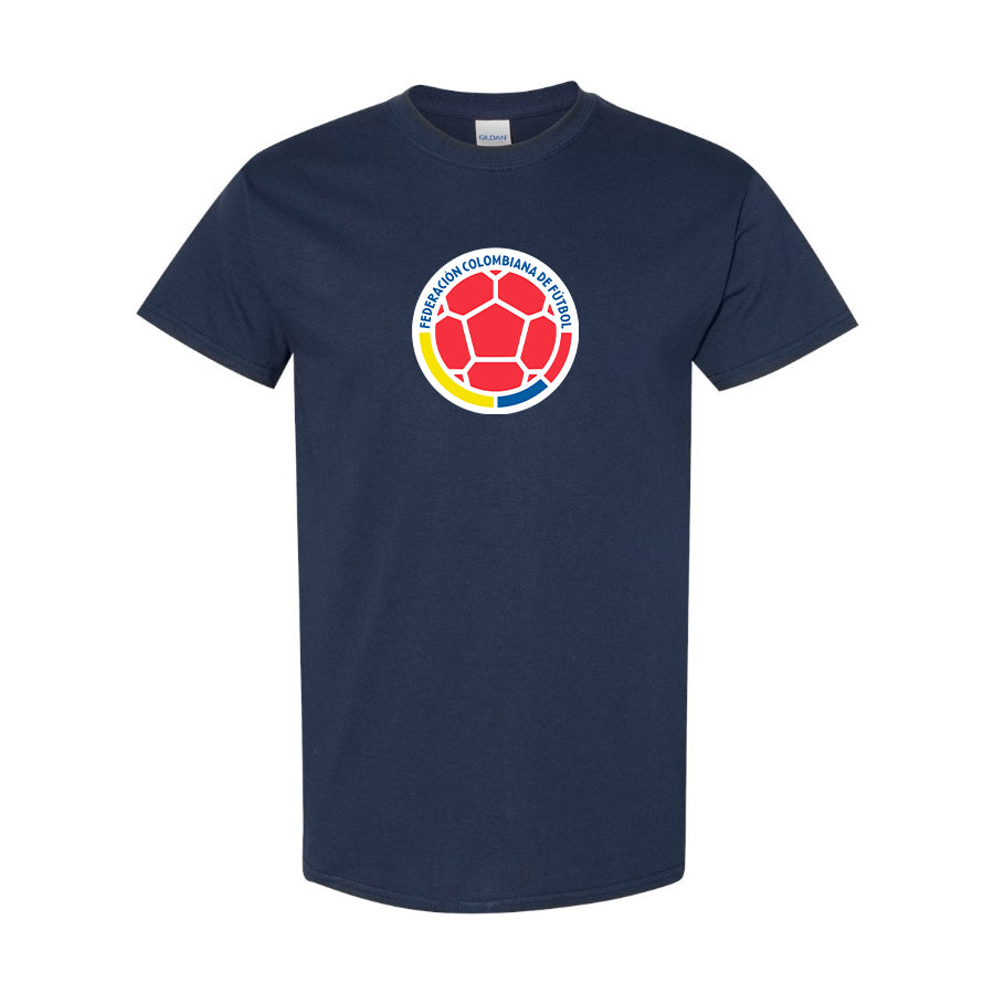 Youth Kids Colombia National Soccer Team Cotton T-Shirt