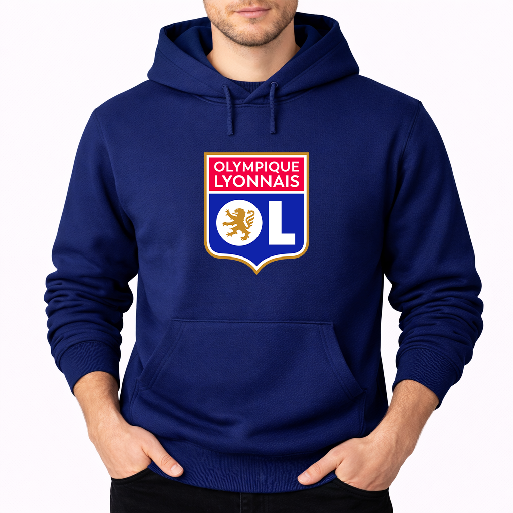 Men's Olympique Lyonnais FC Pullover Hoodie