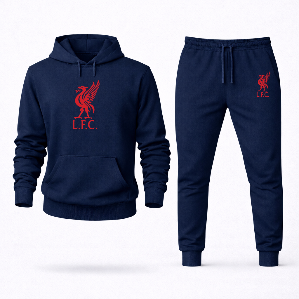 Men's Liverpool L.F.C. Soccer Logo Hoodie Joggers Set
