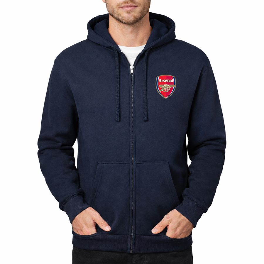 Men's Arsenal Soccer Zipper Hoodie