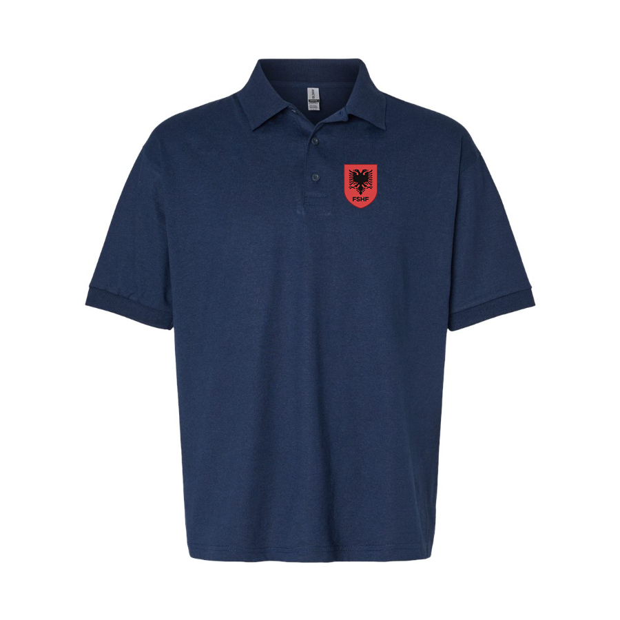 Men's Albania National Soccer Team Dry Blend Polo