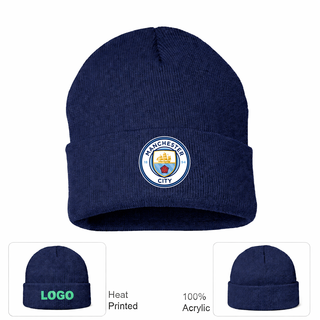 Manchester City Soccer Beanie Hat