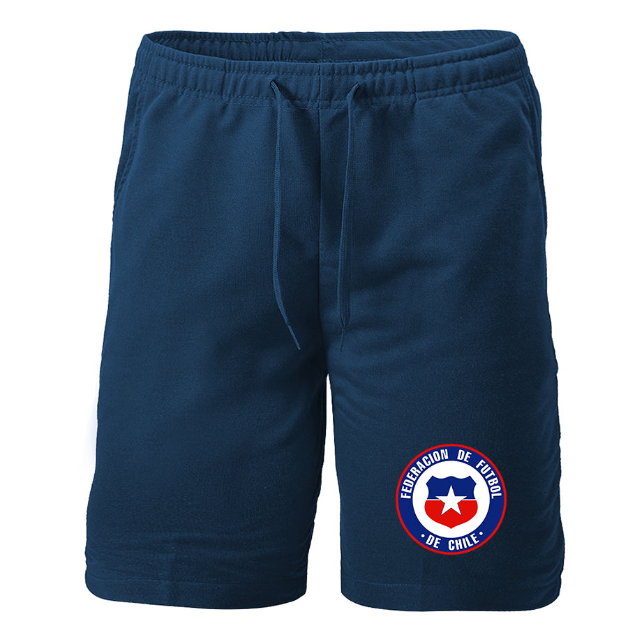 Men's Chile National Soccer Team  Athletic Fleece Shorts