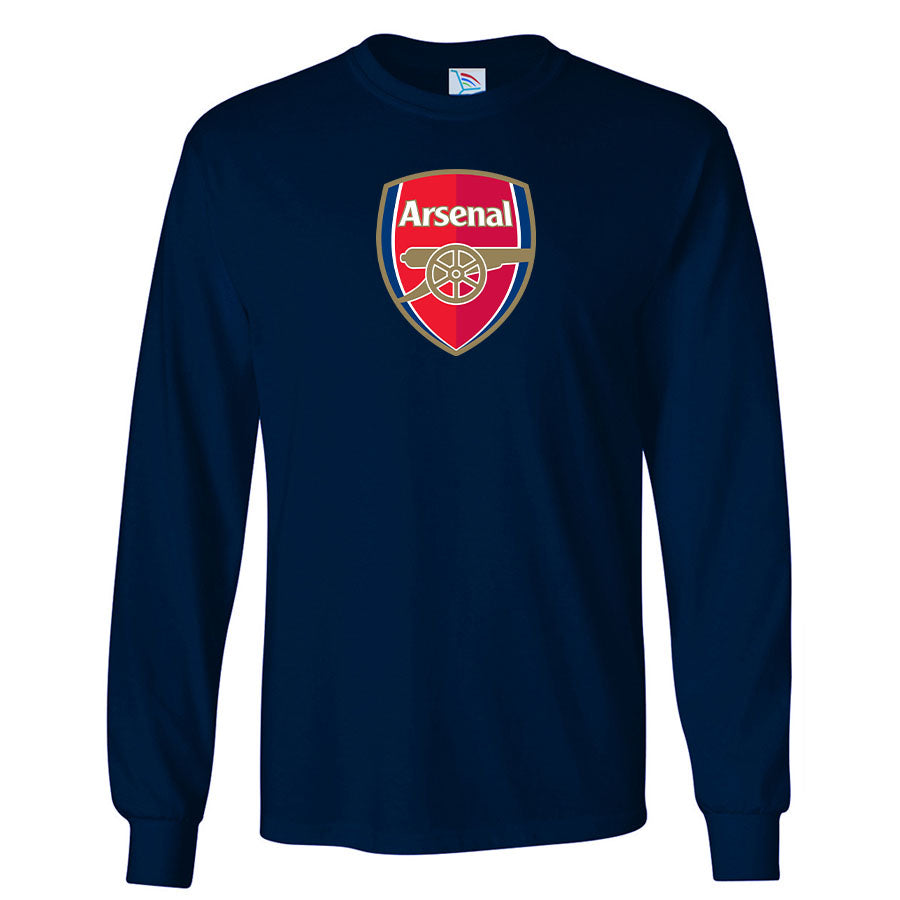 Men's Arsenal Soccer Cotton Long Sleeve T-Shirt