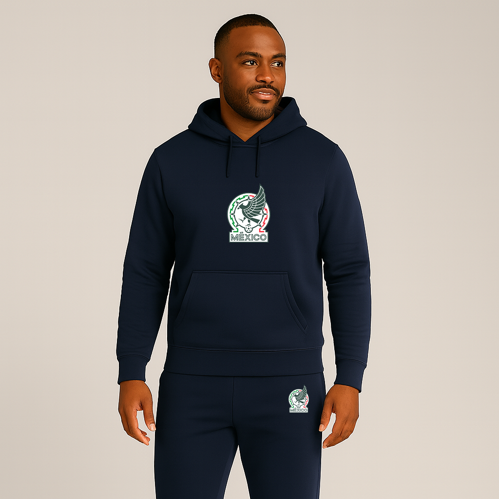 Men’s Mexico Soccer Soccer Logo Hoodie Joggers Set