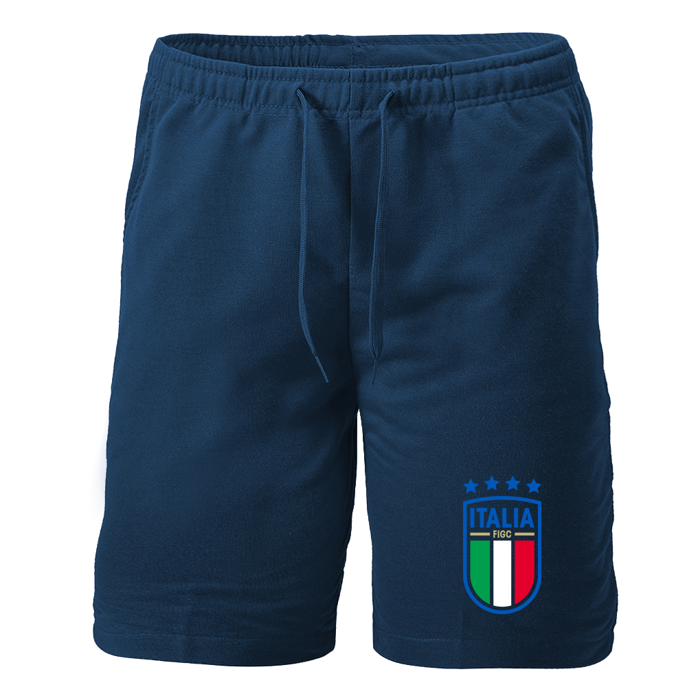 Men's Italy National Soccer Athletic Fleece Shorts