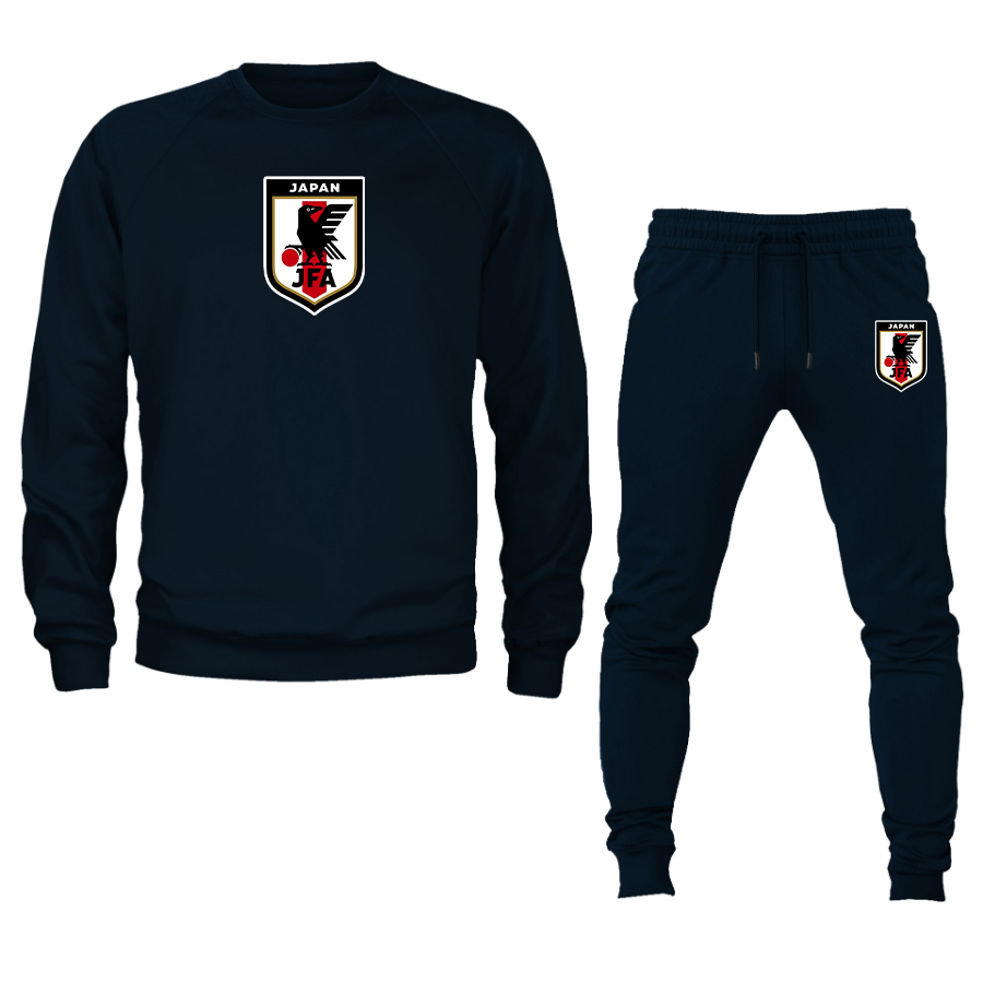 Men's Japan National Soccer Team Crewneck Sweatshirt Joggers Suit