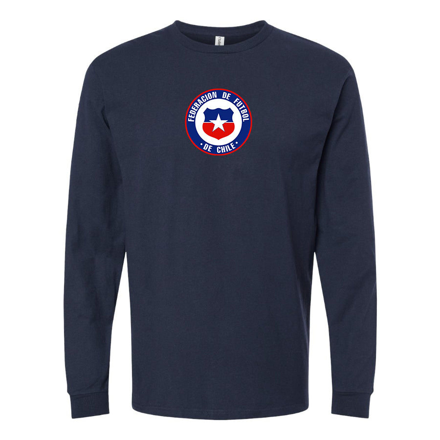 Men's Chile National Soccer Team  Long Sleeve T-Shirt