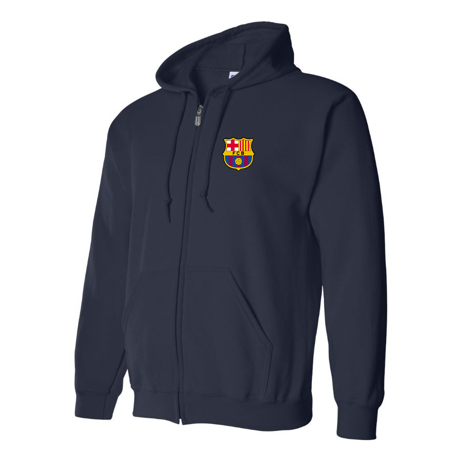 Men's F.C. Barcelona Soccer Zipper Hoodie