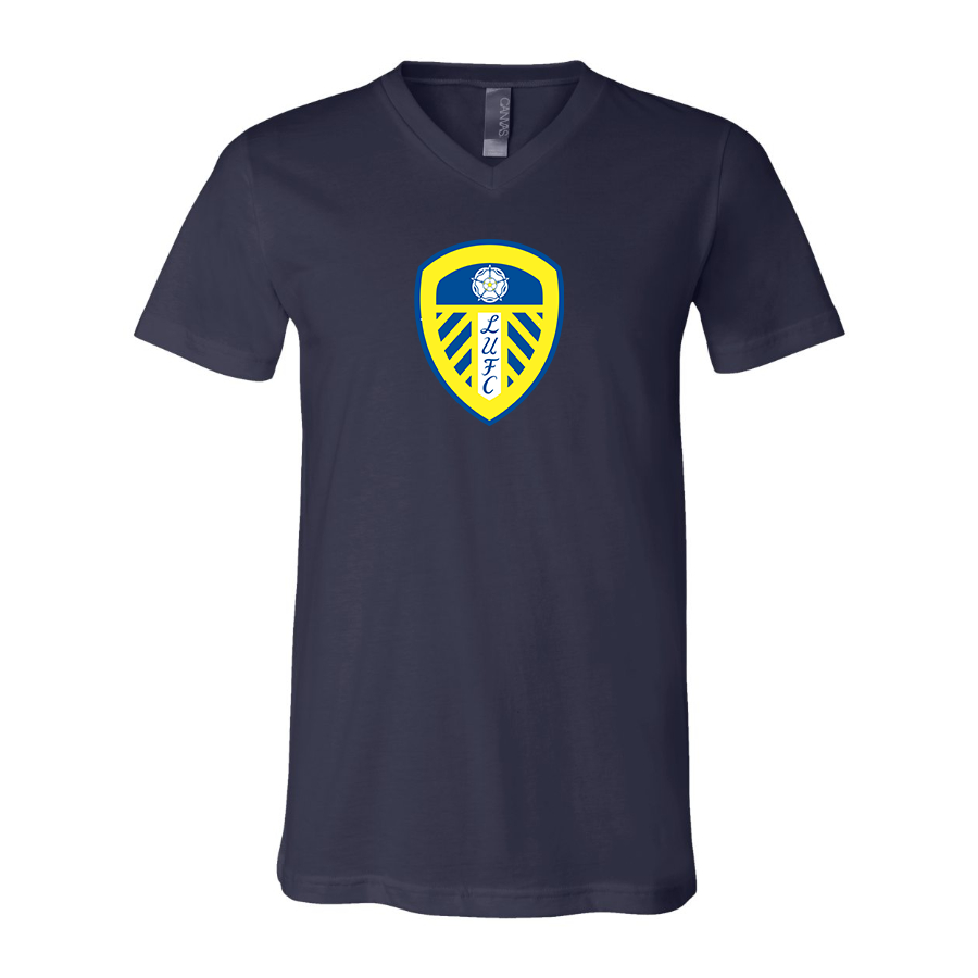 Men’s  Leeds United Football Club- BELLA + CANVAS - Jersey V-Neck Tee - 3005