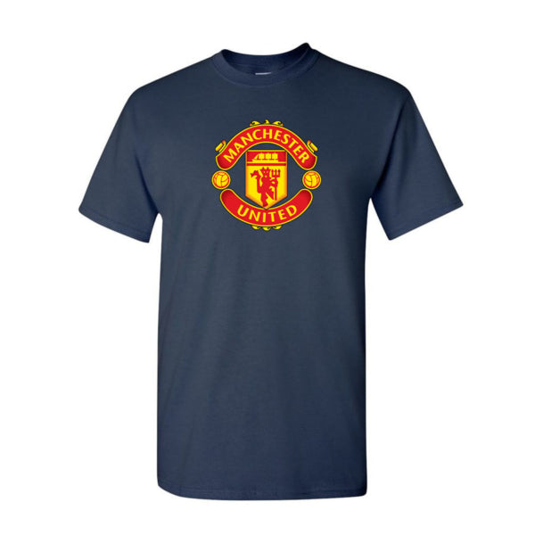 Youth Kids Manchester United Soccer Cotton T-Shirt