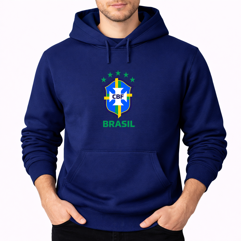 Men's Brasil National Soccer Team Pullover Hoodie