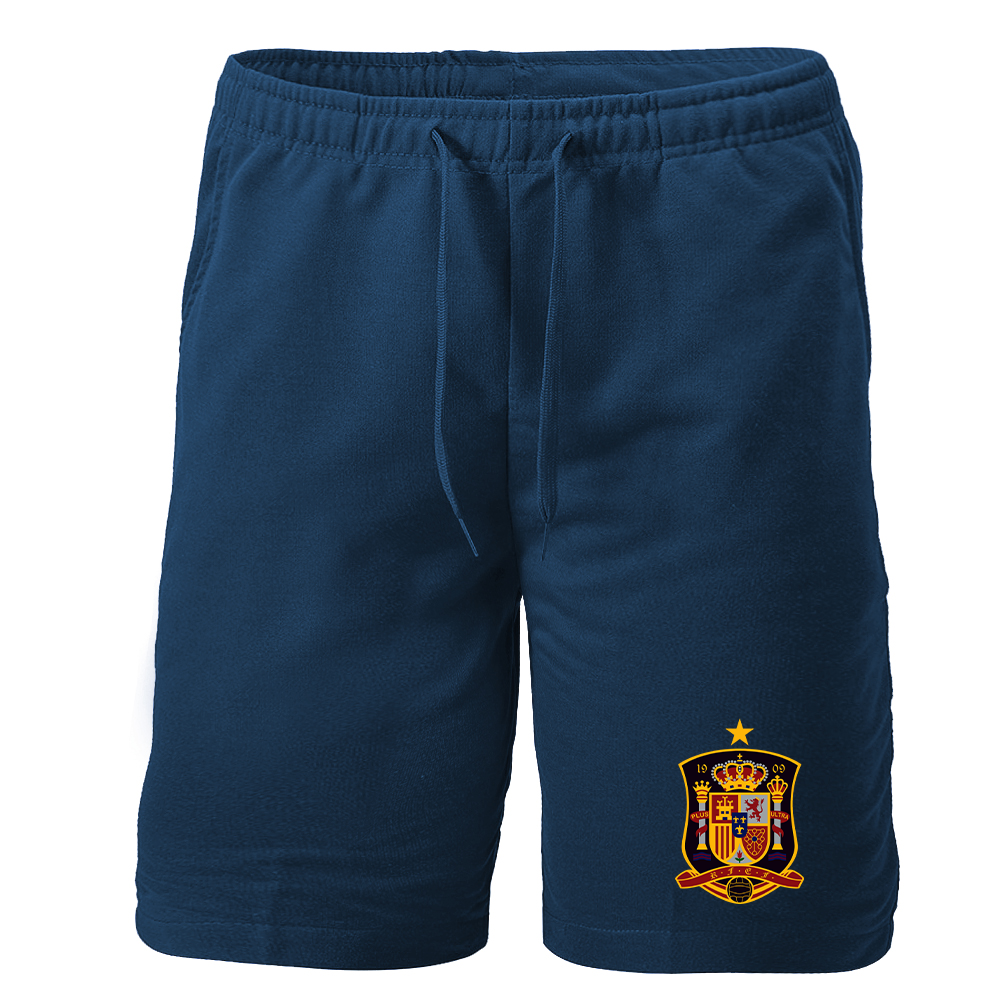 Men's Spain National Soccer Team Athletic Fleece Shorts