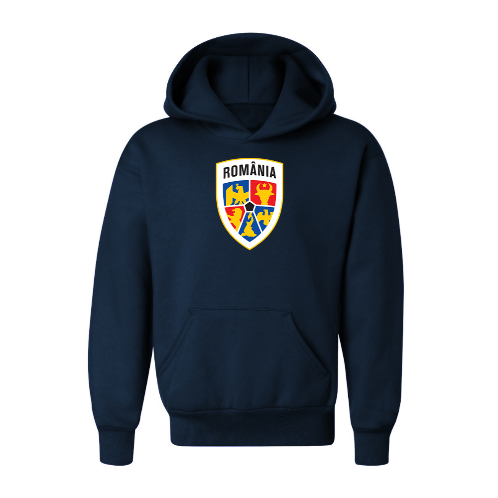 Youth Kids Romania National Soccer Team Pullover Hoodie