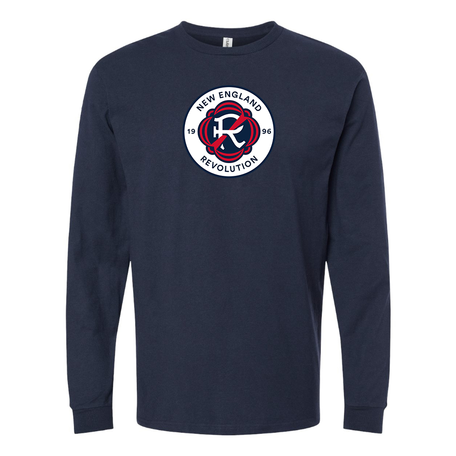 Men's New England Revolution FC Cotton Long Sleeve T-Shirt