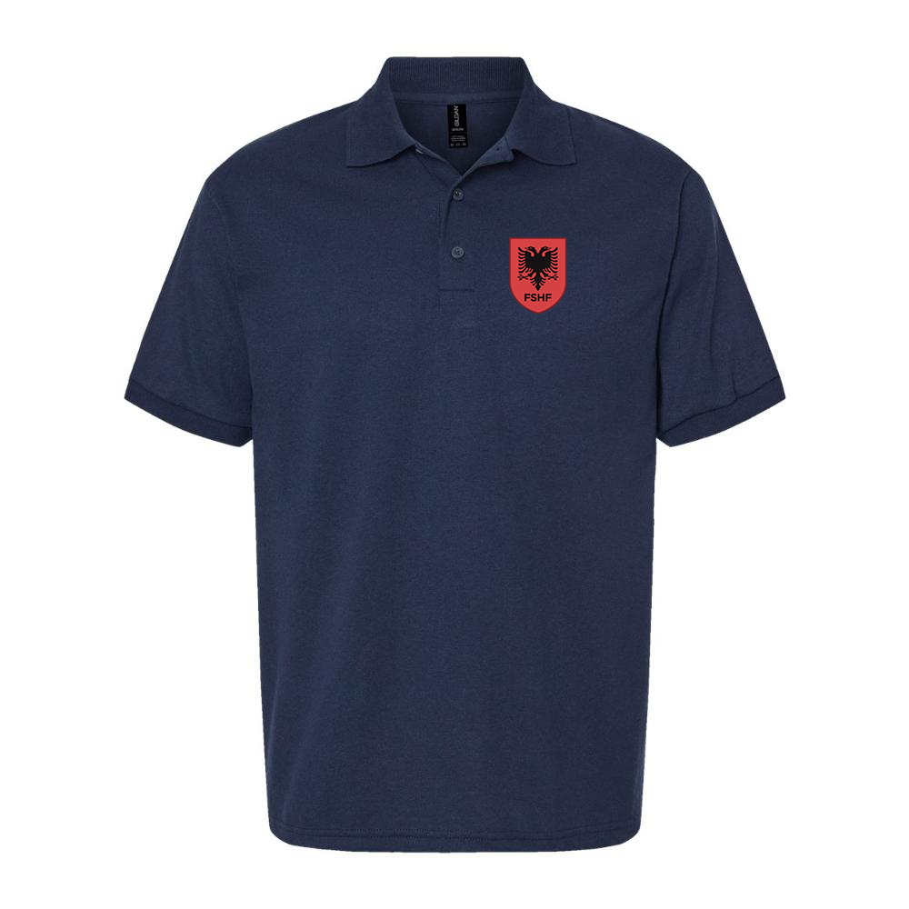 Men's Albania National Soccer Team Dry Blend Polo